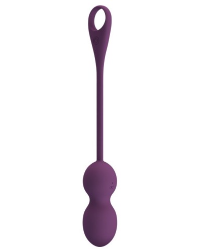 Boules de Geisha Vibrantes Connectées Elvira 2 8 x 3.2cm Prune sextoys et accessoires sur La Boutique du Hard