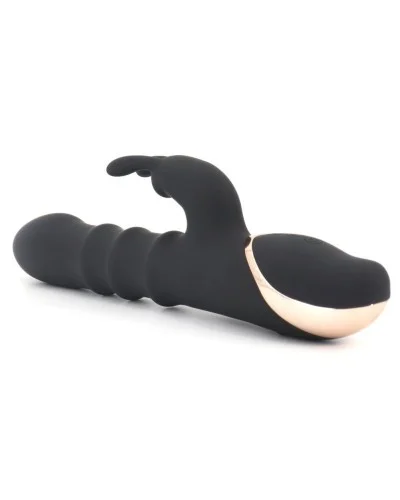 Vibro Rabbit Thrusties 13 x 3.8cm Noir sextoys et accessoires sur La Boutique du Hard