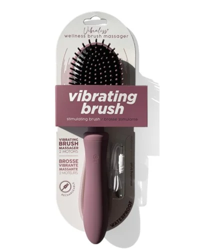 Brosse à Cheveux Vibrante Vibraliss 11.5 x 3.3cm Mauve sextoys et accessoires sur La Boutique du Hard