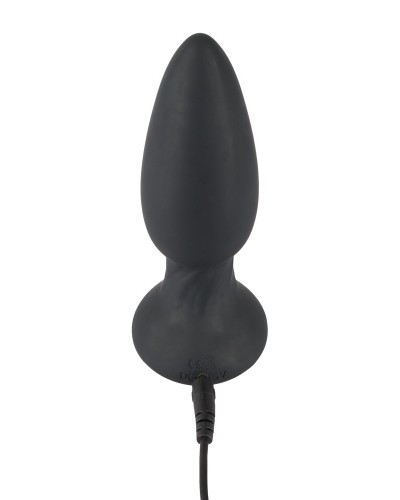 Plug vibrant Rimmer Velvet 11 x 4.2 cm Noir sextoys et accessoires sur La Boutique du Hard