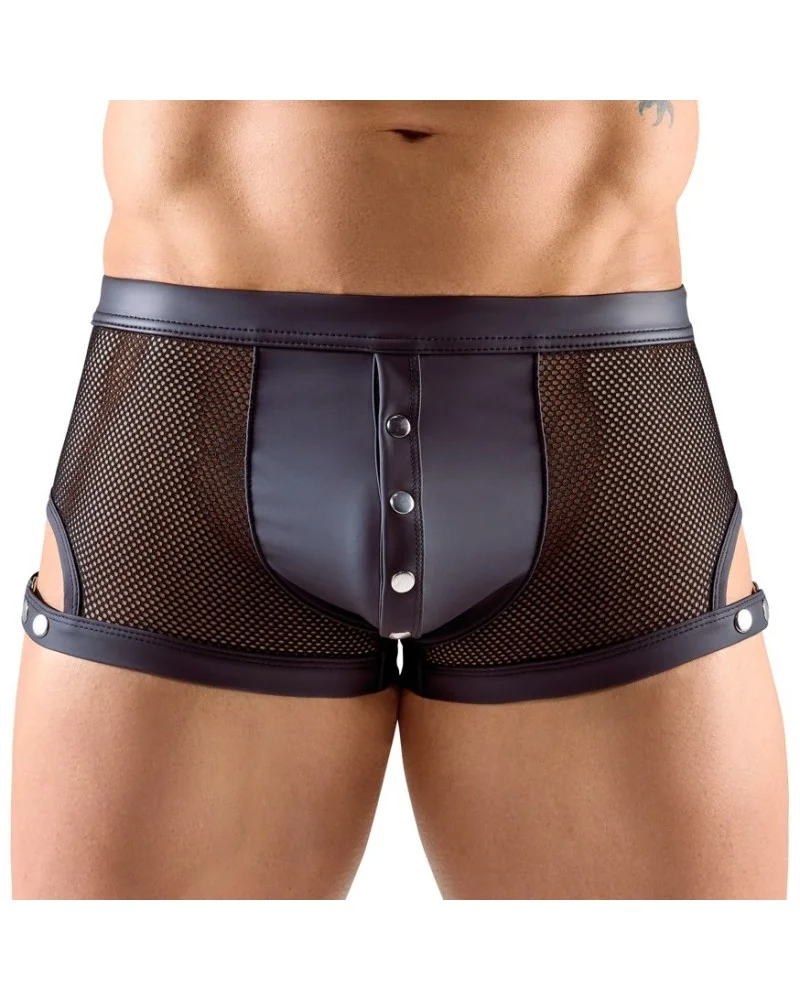 Boxer avec Pressions Tudeo Noir sextoys et accessoires sur La Boutique du Hard