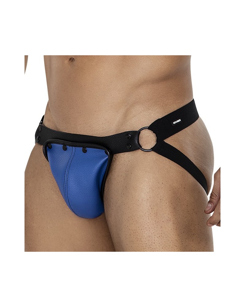 Jockstrap Snap Noir-Bleu sextoys et accessoires sur La Boutique du Hard