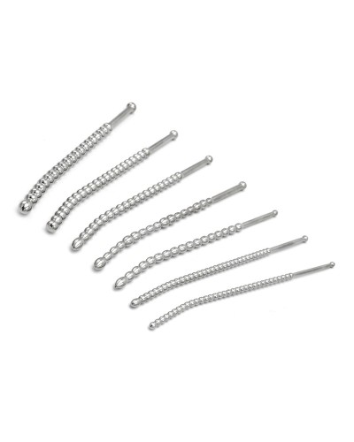 Kit de 7 Tiges d'urètre Beaded Dilator 20 cm - Diamètres 5 à 10mm sextoys et accessoires sur La Boutique du Hard