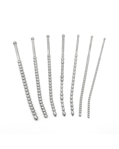 Kit de 7 Tiges d'urètre Beaded Dilator 20 cm - Diamètres 5 à 10mm sextoys et accessoires sur La Boutique du Hard