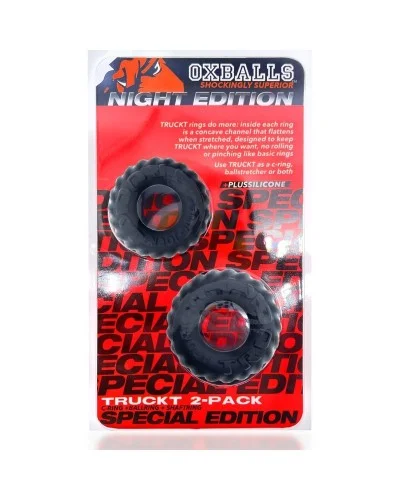 Lot de 2 Anneaux péniens Truckt Noirs sextoys et accessoires sur La Boutique du Hard