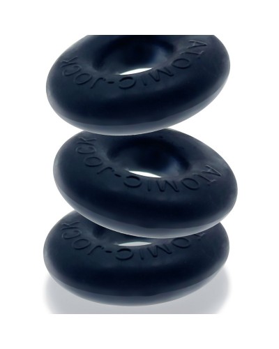 Pack de 3 Cockrings Do-Nut 1 20 mm Noirs sextoys et accessoires sur La Boutique du Hard