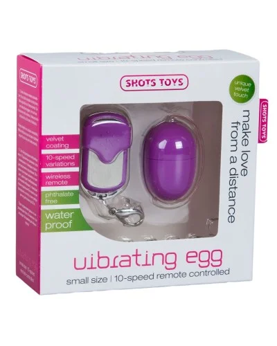 Oeuf vibrant sans fil Egg 5 x 3.4 cm Violet pas cher