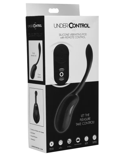 Oeuf vibrant sans fil Pod Control 7.5  x3.4 cm pas cher