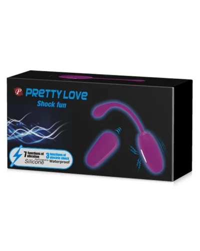 Oeuf vibrant sans fil SHOCK FUN Pretty Love 7.5 x 3.3 cm pas cher