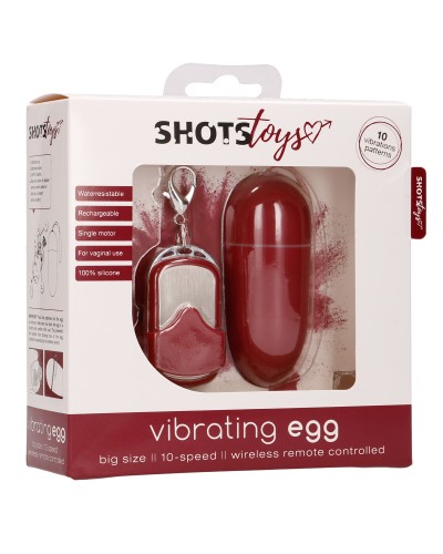 Oeuf vibrant sans fil Splash 8 x 3.4 cm Rouge pas cher