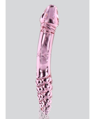 Gode en verre Rhinestone Scepter 23 x 3.6cm Rose sextoys et accessoires sur La Boutique du Hard