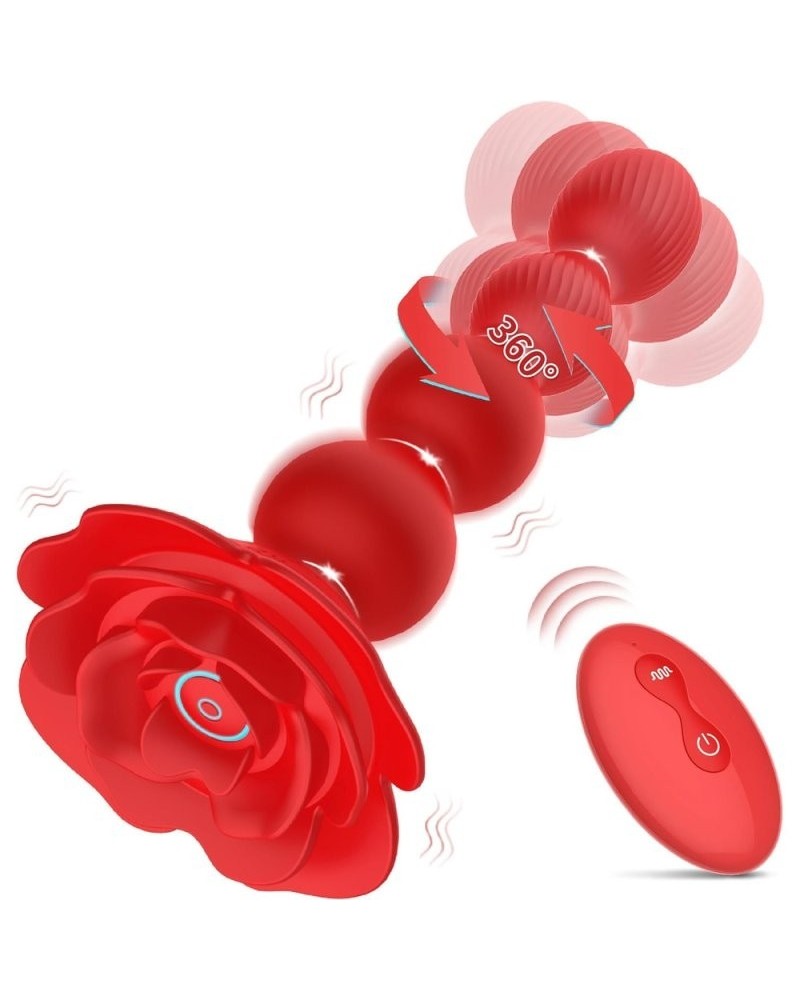 Boules Anales Rotatives Vibrantes Rosebird 15 x 3.5cm sextoys et accessoires sur La Boutique du Hard