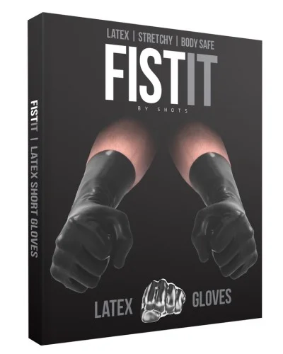 Gants en Latex Fist It Noirs sextoys et accessoires sur La Boutique du Hard