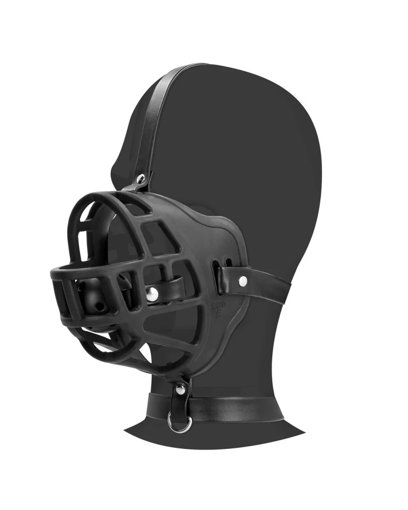 Muselière avec Bâillon-boule Muzzle Gag Noire sextoys et accessoires sur La Boutique du Hard