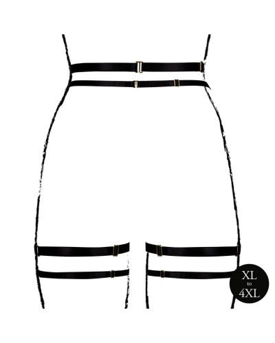 Porte-jarretelles Grande Taille Double Strap Noir sextoys et accessoires sur La Boutique du Hard