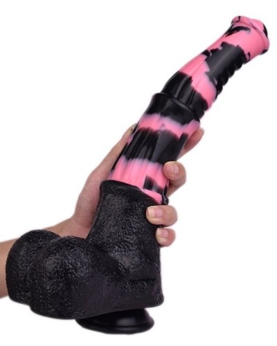 Gode Horse Tinulf M 19 x 5cm Noir-Rose sextoys et accessoires sur La Boutique du Hard