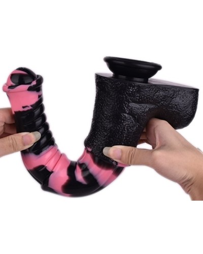 Gode Horse Tinulf M 19 x 5cm Noir-Rose sextoys et accessoires sur La Boutique du Hard