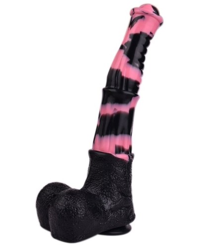 Gode Horse Tinulf L 28 x 6.5cm Noir-Rose sextoys et accessoires sur La Boutique du Hard