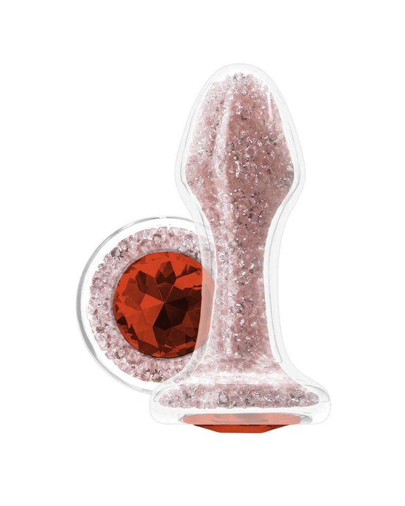 Plug Bijou Glam Star 8 x 3.5cm Rose sextoys et accessoires sur La Boutique du Hard