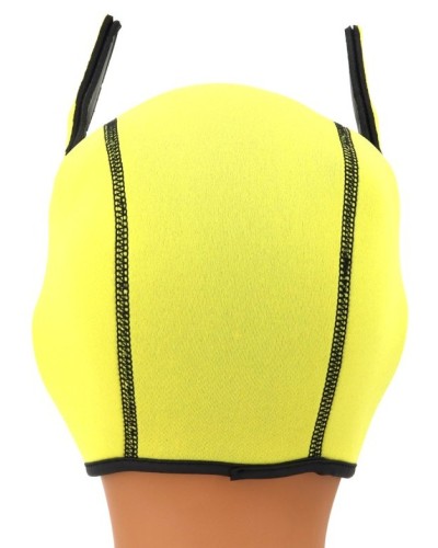 Cagoule Puppy Fox Néoprène Jaune-Blanc sextoys et accessoires sur La Boutique du Hard