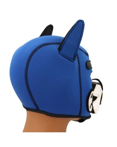 Cagoule Puppy Fox Néoprène Bleu-Blanc sextoys et accessoires sur La Boutique du Hard