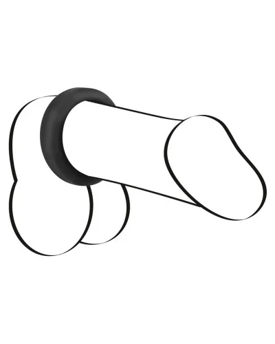 Cockring Velvet Ring L Noir 38mm sextoys et accessoires sur La Boutique du Hard