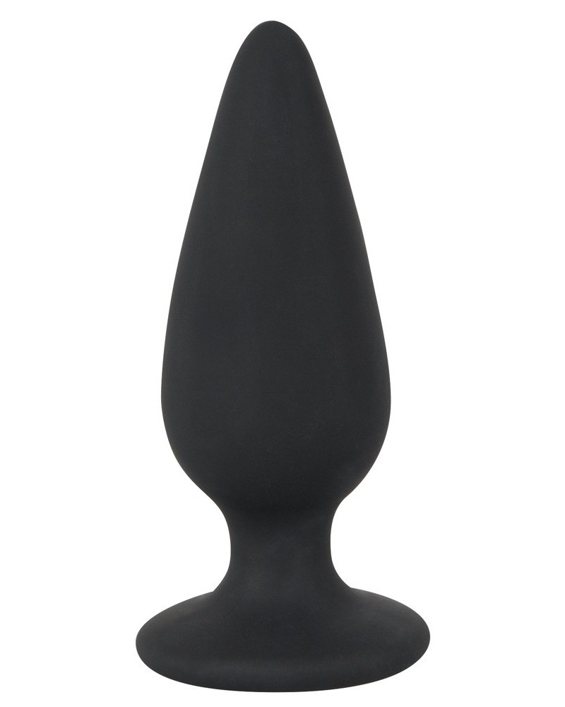 Plug lesté Velbutt M 75g - 8 x 3 cm Noir sextoys et accessoires sur La Boutique du Hard