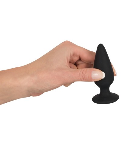 Plug lesté Velbutt M 75g - 8 x 3 cm Noir sextoys et accessoires sur La Boutique du Hard