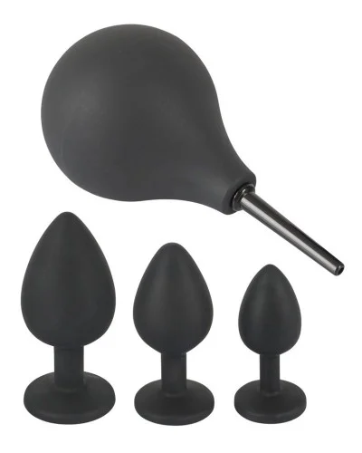 Kit 3 Plugs Bijou Velvet Jewel Noir sextoys et accessoires sur La Boutique du Hard