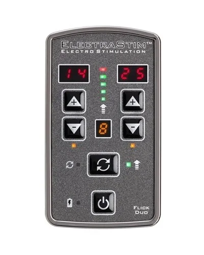 Contrôleur d'électrostimulation ElectraStim Flick Duo 25 intensités sextoys et accessoires sur La Boutique du Hard