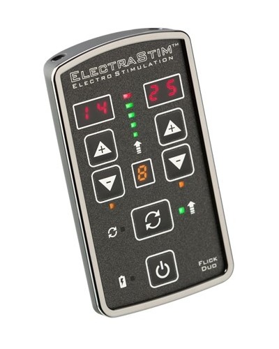 Contrôleur d'électrostimulation ElectraStim Flick Duo 25 intensités sextoys et accessoires sur La Boutique du Hard