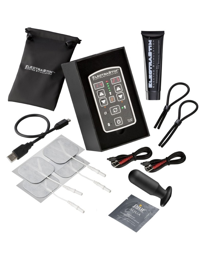 Kit de contrôle Flick Duo Electrastim sextoys et accessoires sur La Boutique du Hard