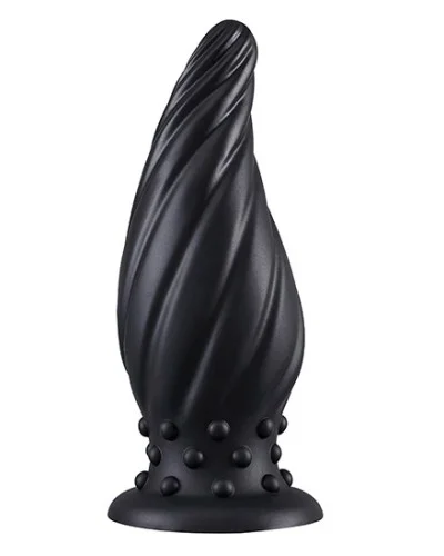 Plug Spiral Pik M 15 x 6.2cm Noir sextoys et accessoires sur La Boutique du Hard