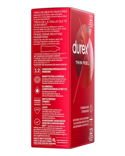 Préservatifs Durex Thin Feel x12 sextoys et accessoires sur La Boutique du Hard