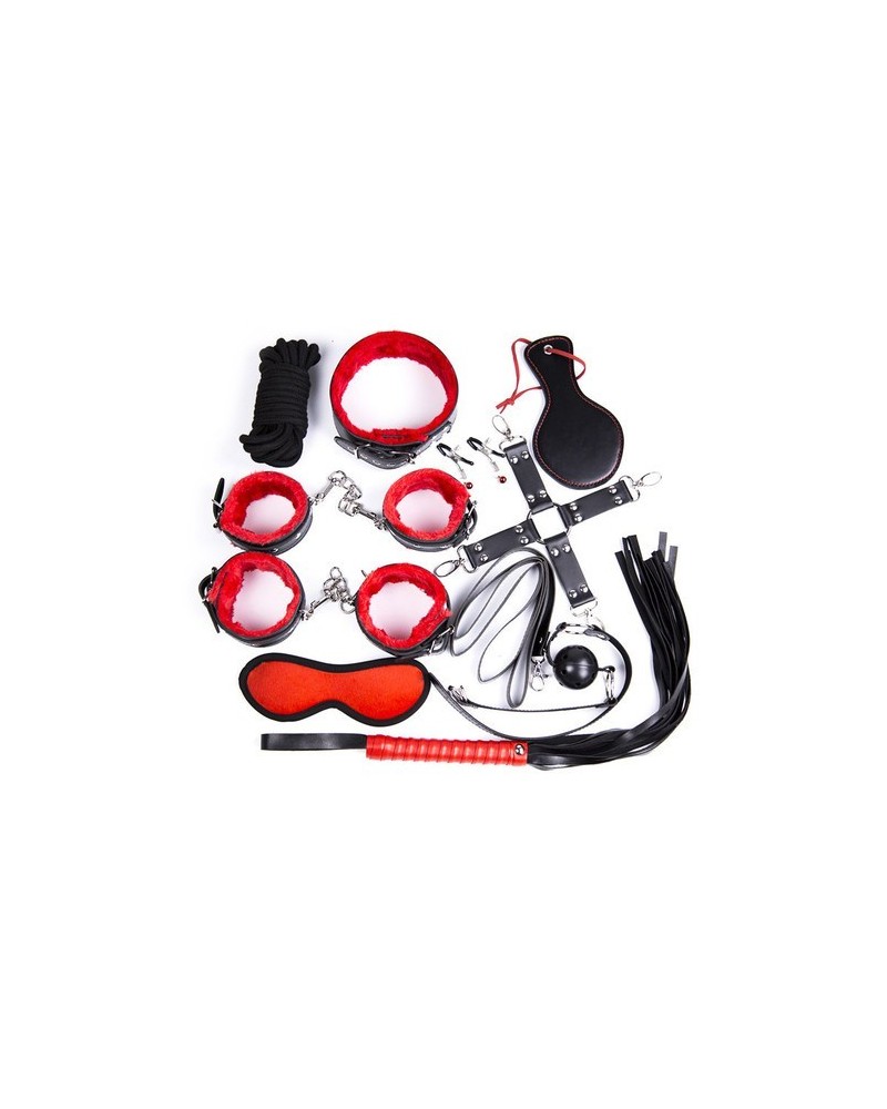 Pack Bondage SM 10 pieces Rouge pas cher