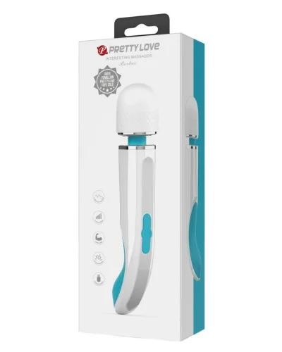 Wand Colormax 29cm Tête 58mm Turquoise sextoys et accessoires sur La Boutique du Hard