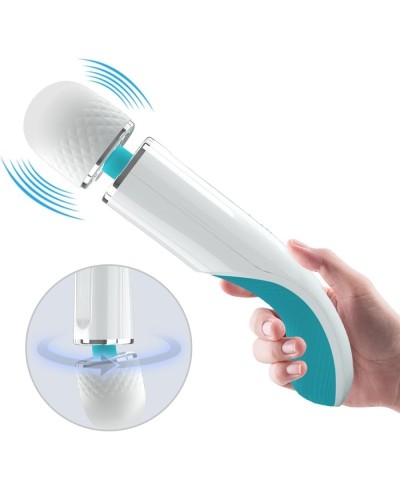 Wand Colorfull 24cm Tête 48mm Turquoise sextoys et accessoires sur La Boutique du Hard