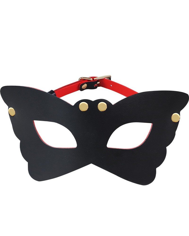 Masque Black Butterfly Noir et Rouge sextoys et accessoires sur La Boutique du Hard