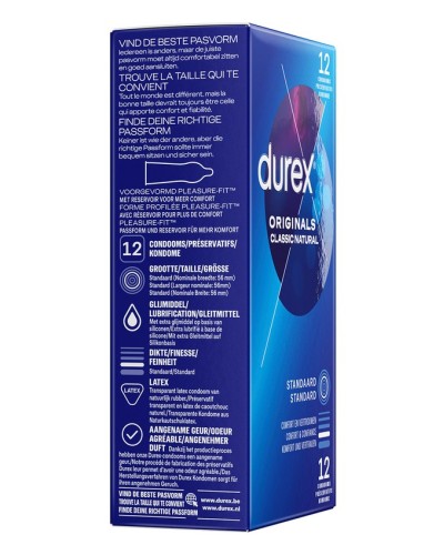Préservatifs Durex Originals Natural x12 sextoys et accessoires sur La Boutique du Hard