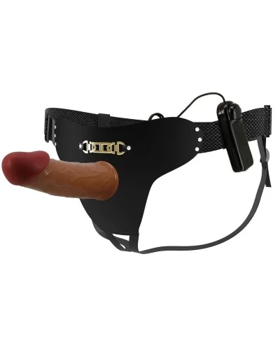 Gode Ceinture Creux Vibrant Starks 15.5 x 4.5cm Marron sextoys et accessoires sur La Boutique du Hard