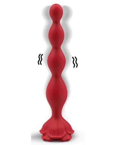 Plug vibrant Beely Vibe 16 x 3.2 cm Rose foncé-Noir sextoys et accessoires sur La Boutique du Hard