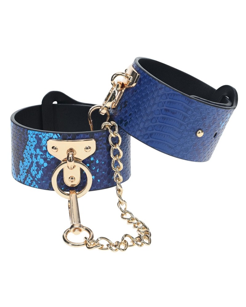 Menottes de Chevilles Florence Bleu sextoys et accessoires sur La Boutique du Hard