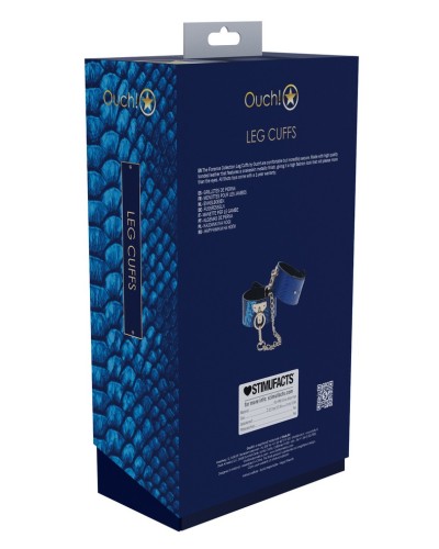 Menottes de Chevilles Florence Bleu sextoys et accessoires sur La Boutique du Hard