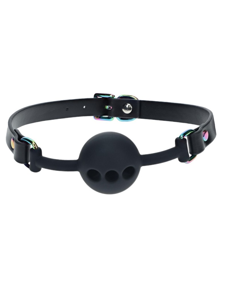 Bâillon-Boule Venise 41mm Noir sextoys et accessoires sur La Boutique du Hard