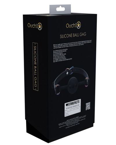 Bâillon-Boule Venise 41mm Noir sextoys et accessoires sur La Boutique du Hard