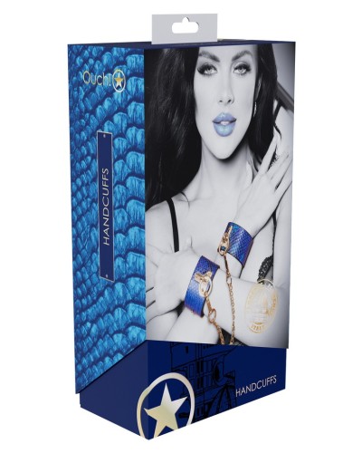 Menottes de Poignets Florence Bleu sextoys et accessoires sur La Boutique du Hard