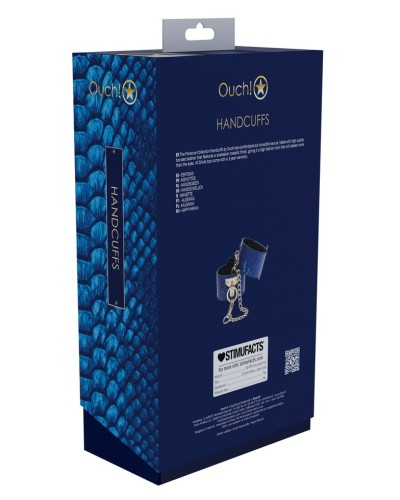 Menottes de Poignets Florence Bleu sextoys et accessoires sur La Boutique du Hard