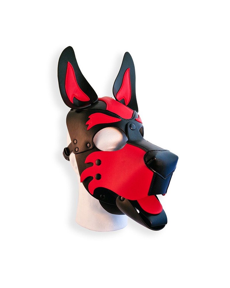 Cagoule Puppy Hood Noire et Rouge sextoys et accessoires sur La Boutique du Hard