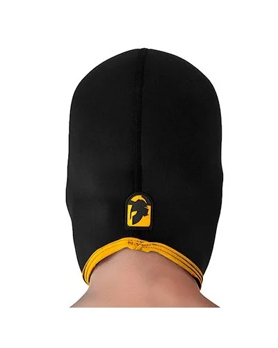 Cagoule Eyes Face Brutus Noire-Jaune sextoys et accessoires sur La Boutique du Hard