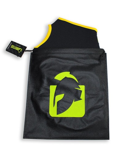 Cagoule Eyes Face Brutus Noire-Jaune sextoys et accessoires sur La Boutique du Hard